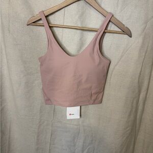 NWT Lululemon athletica Pink Crop Top